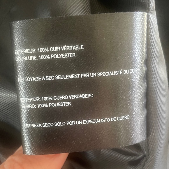 Bernardo Black Leather Jacket - Picture 13 of 14